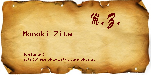 Monoki Zita névjegykártya